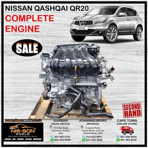 NISSAN QASHQAI QR20 COMPLETE ENGINE