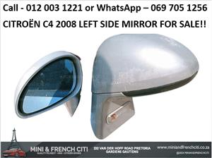 Citroën C4 2008 Left Side Mirror For Sale – Genuine OEM Replacement