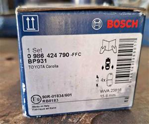 Toyota bosch brake pads.