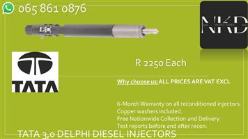 TATA XENON 3.0 DIESEL INJECTORS FOR SALE OR RECON WITH REPORTS 