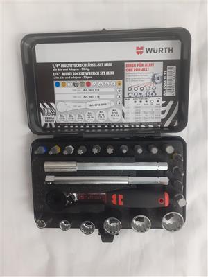 WURTH 1/4" multi socket wrench 23pcs (S112054A)