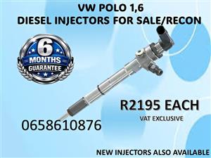 VW POLO 1.6 DIESEL INJECTORS FOR SALE / RECON WITH WARRAMTY RUSTENBURG