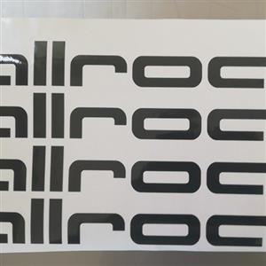 Pair off Audi ALLROAD side decals stickers vinyl cut graphics