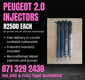 PEUGEOT 2.0 INJECTORS FOR SALE WITH WARRANTY 