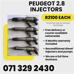 PEUGEOT 2.8 INJECTORS FOR SALE WITH WARRANTY 