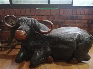 Solid Large Wooden Animal Carvings