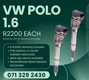 VW POLO 1.6 INJECTORS FOR SALE WITH WARRANTY INCLUDED 