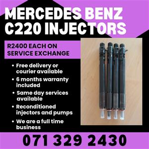 MERCEDES BENZ C220 INJECTORS FOR SALE WITH WARRANTY 