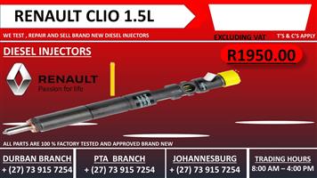 Renault Clio 1.5L Diesel Injectors 
