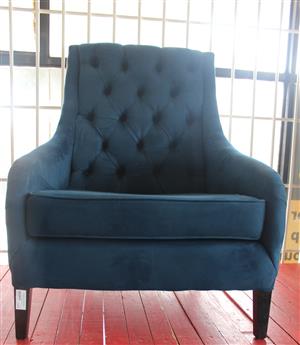 BLUE SINGLE COUCH S0