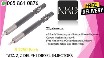 TATA 2.2 DIESEL INJECTORS FOR SALE ON EXCHANGE OR RECON 