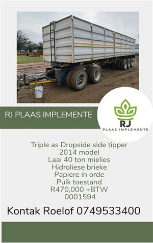 Tripple as Dropside side tipper