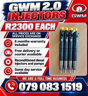 GWM 2.0 INJECTORS FOR SALE 