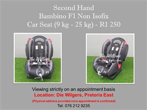 Second Hand Bambino F1 Non Isofix Car Seat (9 kg - 25 kg) 