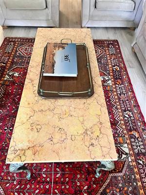 Marble coffee table