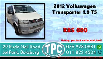 2012 Volkswagen Transporter 1.9 T5 @ R85 000 