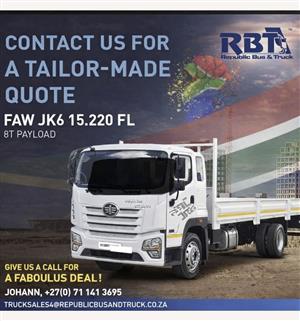 NEW FAW  JK6 15.220 DROPSIDE 8 TON