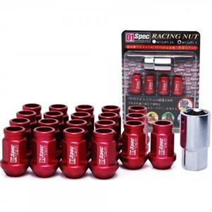 20 PCS Racing Wheel Nuts M12 x 1.5mm Red