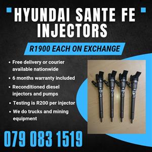 HYUNDAI SANTA FE INJECTORS FOR SALE WITH WARRANTY 