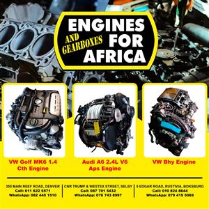 Engines and gearboxes available