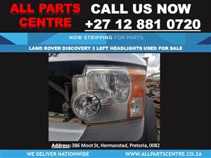 Land Rover Discovery 3 used left headlight for sale