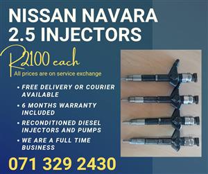 NISSAN NAVARA 2.5 INJECTORS FOR SALE WITH WARRANTY INCLUDED 