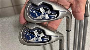 Callaway X18R loose irons - 6 & 9 irons left, Uniflex shafts. Other irons sold