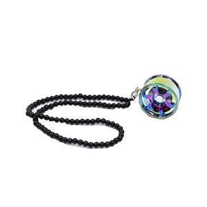 JDM Alloy Wheel Design Mirror Pendant (anodized)