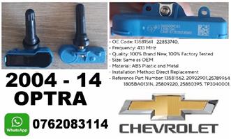 Cheverolet Optra TPMS tyre pressure monitor sensors and valves 