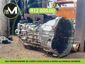 2021 NISSAN NAVARA SE 2.5DDTi (YD25) DIESEL 6-SPEED 4x2 MANUAL GEARBOX