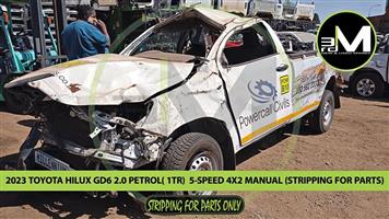2023 TOYOTA HILUX GD6 2.0 PETROL(1TR) S/CAB 5-SPEED 4X2 MANUAL (STRIPPING FOR PARTS)