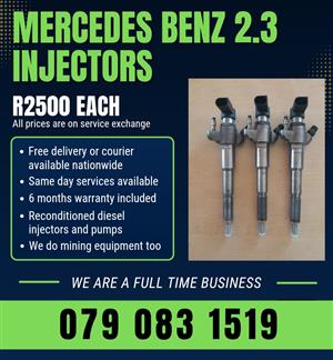 MERCEDES BENZ 2.3 INJECTORS FOR SALE WITH WARRANTY INCLUDED IN 