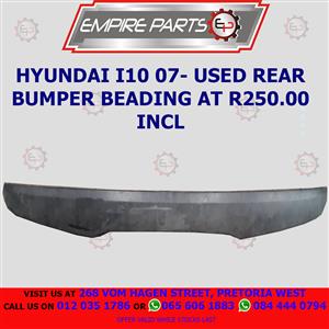 HYUNDAI I10 07- USED REAR BUMPER BEADING