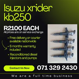 ISUZU XRIDER KB250 INJECTORS FOR SALE WITH WARRANTY INCLUDED 