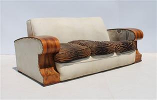 3 Seater Vintage Art Deco Couch Junk Mail