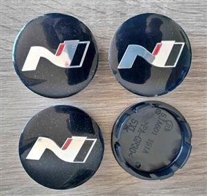Hyundai N Line wheel centre caps / badges/ stickers