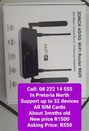 Zonch 4G/5G Wifi Router B620 in Pretoria North