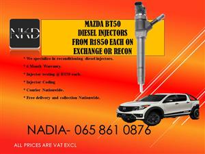 Mazda BT50 diesel injectors for sale on exchange or recon 