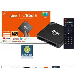 Android 15 Tv98 S905 Smart Tv Box with Wi-Fi, And Pre-installed YouCine App