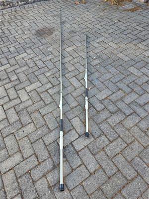 Telescopic fishing rods