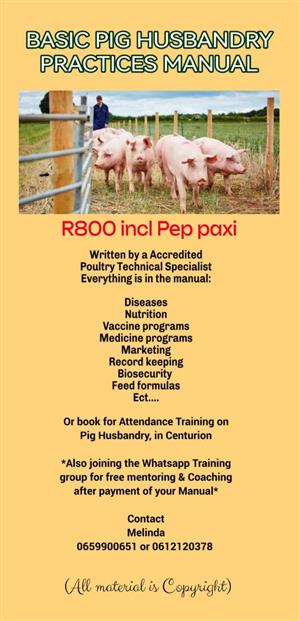 Pig Husbandry Practices Manual