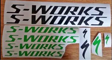 S works bicycle frame and rim stickers decals kits