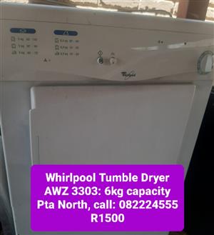 Whirlpool tumble dryer in Pretoria North