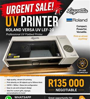 URGENT SALE Roland VersaUV LEF-20 — Professional UV Flatbed Printer