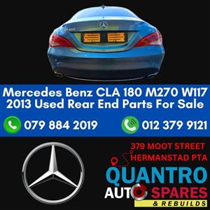 Mercedes Benz CLA 180 M270 W117 2013 Used Rear End Parts For Sale