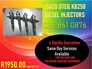 ISUZU DTEQ KB250 DIESEL INJECTORS FOR SALE OR RECON WITH REPORTS