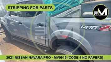 2021 NISSAN NAVARA DOUBLE CAB - MV0915 (STRIPPING FOR PARTS)