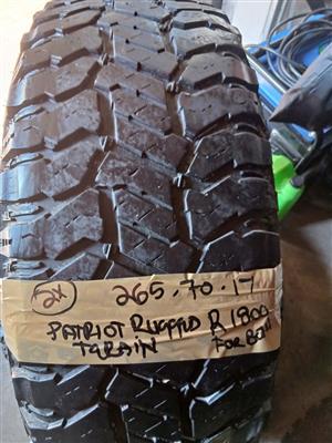 2x Patriot 17 tyres