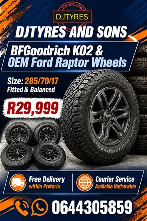 OEM Ford Raptor wheels with bfgoodrich Tyre k02 