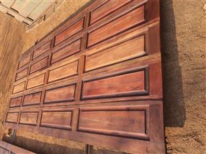 Refurbished Wooden Double garage door for SALE
